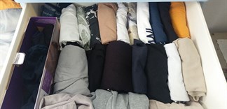 cách gấp quần áo gọn