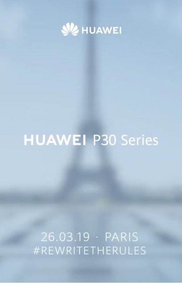 Huawei P30 và Huawei P30 Pro sẽ ra mắt vào ngày 26/3 tới