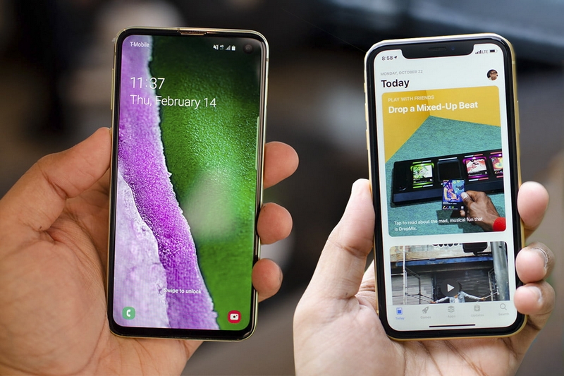 Galaxy S10e với iPhone Xr