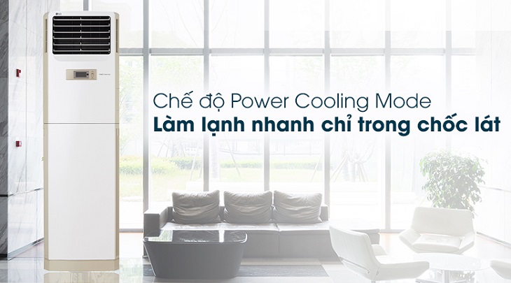 Chế độ Power Cooling Mode trên Máy lạnh Tủ đứng LG Inverter 2.5 HP APNQ24GS1A4 Chế độ Power Cooling Mode trên Máy lạnh Tủ đứng LG Inverter 2.5 HP APNQ24GS1A4
