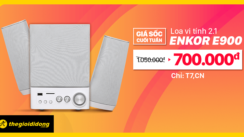 Hot sale: Loa Vi Tính 2.1 Enkor E900 giá 1.050.000 đồng đang giảm sốc