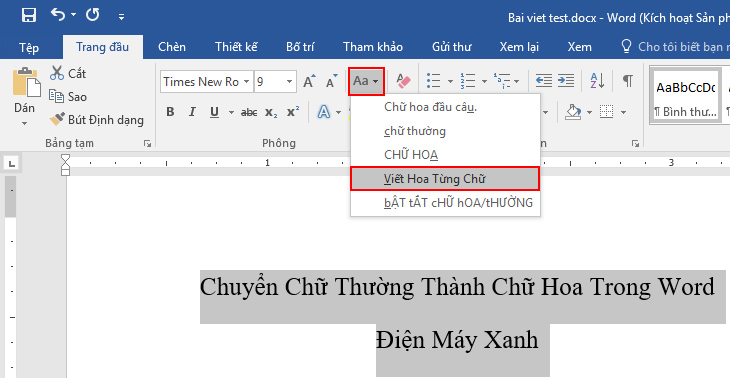 Bạn muốn thay đổi chữ hoa và chữ thường trong Word và Excel? Vì sao không tìm hiểu về các tính năng mới của chương trình này để sử dụng tốt hơn. Hãy khám phá các tính năng chuyển đổi chữ hoa và chữ thường trong Word và Excel để đạt hiệu quả tốt nhất cho công việc của bạn. Hãy xem hình ảnh và bắt đầu trải nghiệm ngay hôm nay.