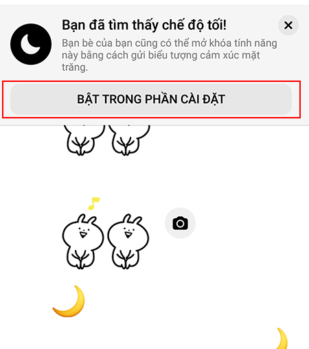 Hướng dẫn kích hoạt chế độ tối trên Messenger + Bước 3