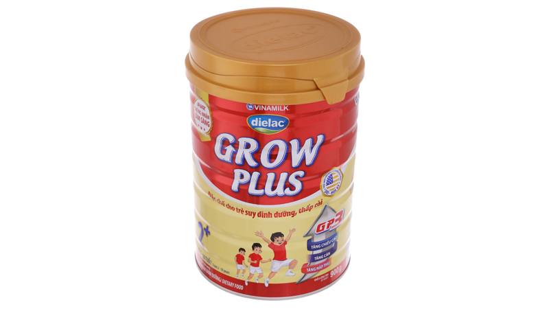  sữa bột Dielac Grow Plus 2+ đỏ lon 900g (2 - 10 tuổi)