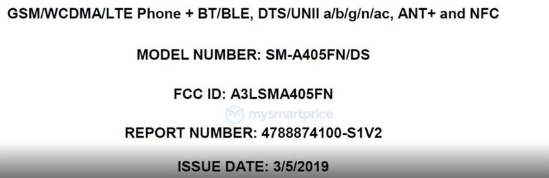 Galaxy A40 với màn hình 5.7 inch vừa đạt chứng nhận tại FCC Galaxy A40 với màn hình 5.7 inch vừa đạt chứng nhận tại FCC