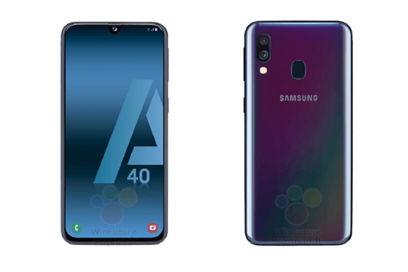 Galaxy A40 lộ ảnh render sắc nét trước ngày ra mắt