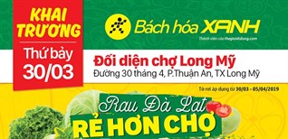 Siêu thị Bách hoá XANH Đường 30 tháng 4, Hậu Giang khai trương 30/03/2019
