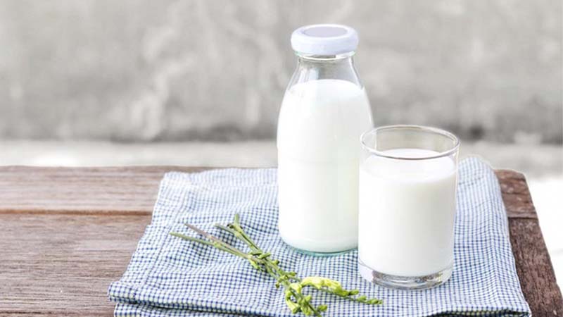 Sữa với hàm lượng giàu vitamin và khoáng chất có tác dụng hạ nhiệt