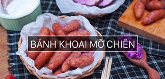 Cách làm bánh khoai mỡ chiên giòn rụm