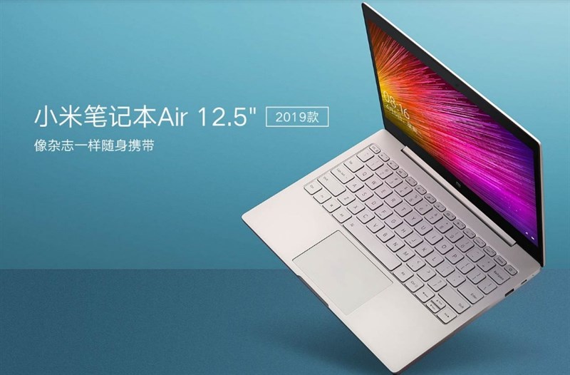 Xiaomi Mi Notebook Air 12.5 2019 ra mắt: CPU Intel thế hệ 8, SSD 256GB