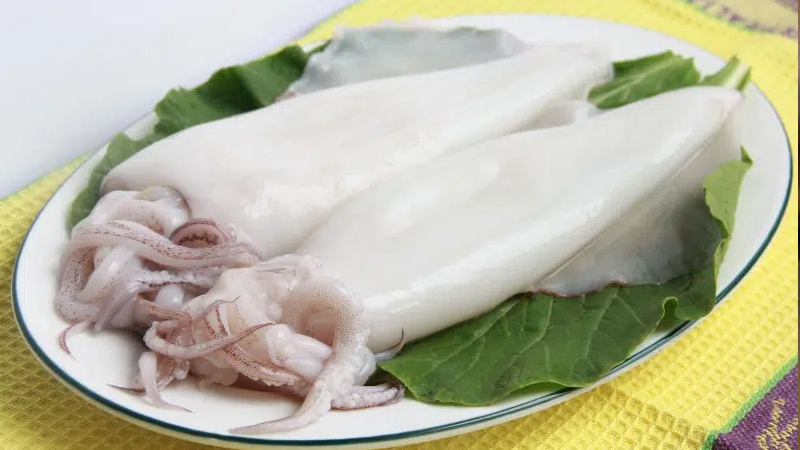 Rửa sạch mực