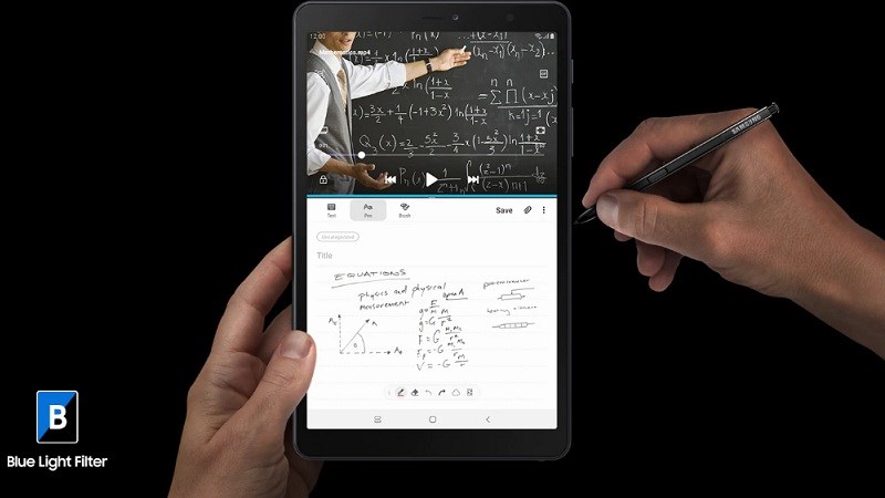 Galaxy Tab A 8.0 (2019) với bút S Pen lặng lẽ ra mắt