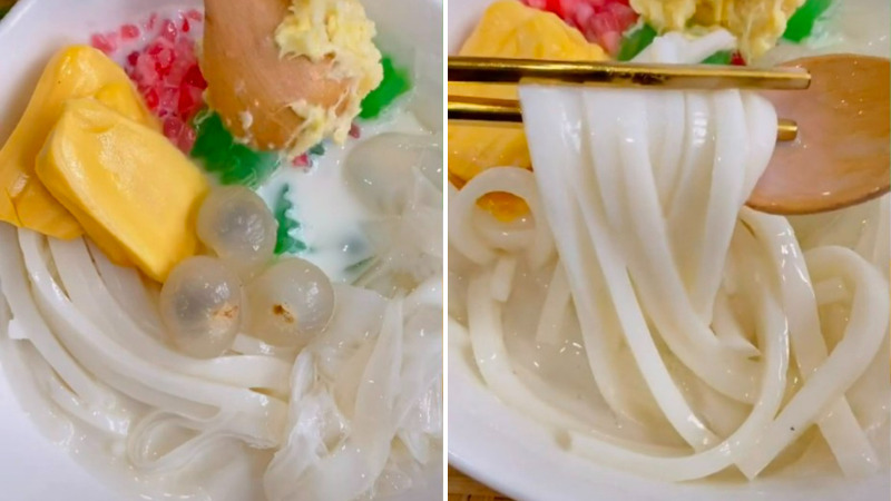 Món chè Thái sợi phở thanh mát