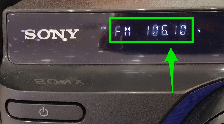 Nghe đài FM trên dàn âm thanh Sony