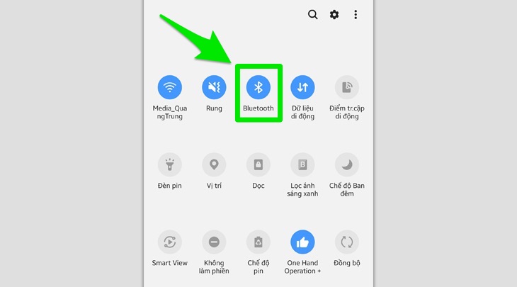 Hướng dẫn điều khiển dàn âm thanh Samsung bằng ứng dụng Samsung Audio Remote > Kết nối Bluetooth với điện thoại