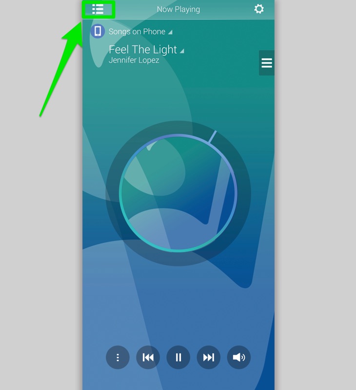 Hướng dẫn điều khiển dàn âm thanh Samsung bằng ứng dụng Samsung Audio Remote > Giao diện sử dụng của ứng dụng