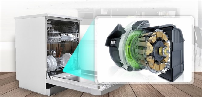 Ưu nhược điểm động cơ không chổi than trên máy rửa chén Bosch
