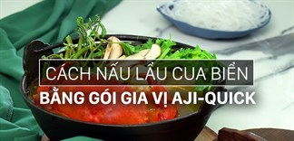 cách nấu lẩu cua biển