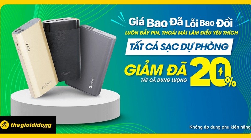 SẠC DỰ PHÒNG GIẢM GIÁ SẠC DỰ PHÒNG GIẢM GIÁ