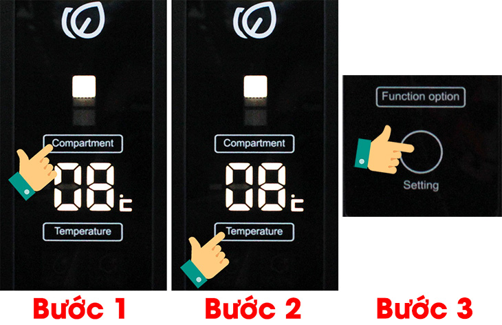 Chỉnh nhiệt độ ngăn mát (ngăn lạnh)