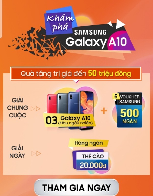 chơi game Galaxy A10
