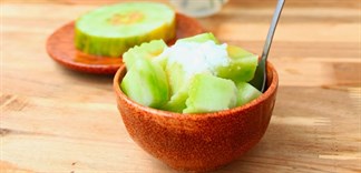 Dưa gang dầm đường sữa, thơm ngon mát miệng