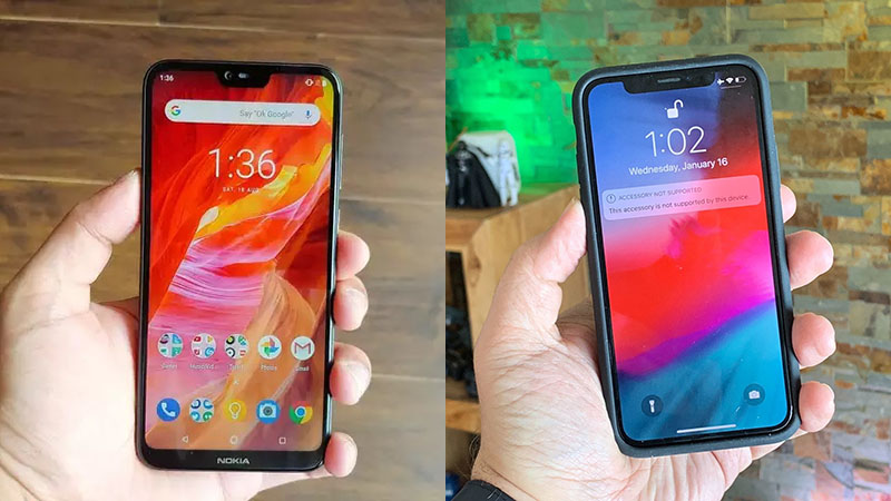 nokia 6-1 plus vs iphone x