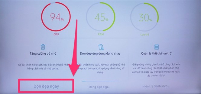 Cách giúp cho tivi sử dụng mượt mà trên Smart tivi Samsung 2019