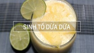 Sinh tố dừa dứa, sự kết hợp mới lạ cho ngày hè tươi mát