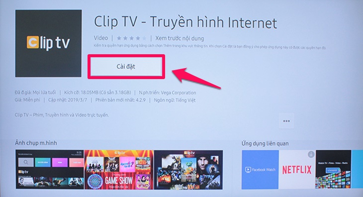 Cách tải ứng dụng ClipTV