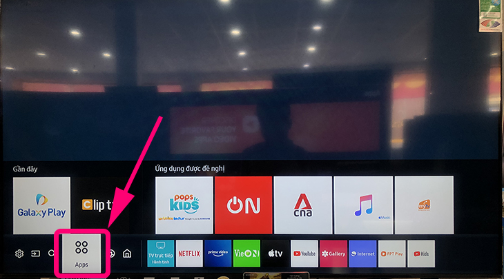 cách tải ứng dụng ClipTV trên tivi Samsung