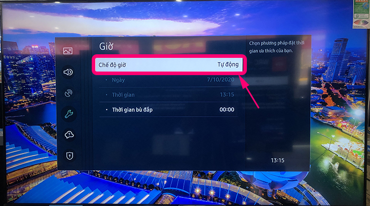 Cách cài đặt thời gian, múi giờ trên Smart tivi Samsung