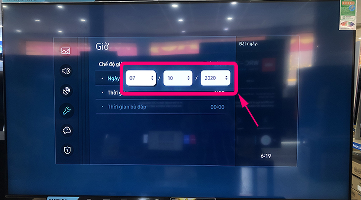 Cách cài đặt thời gian, múi giờ trên Smart tivi Samsung