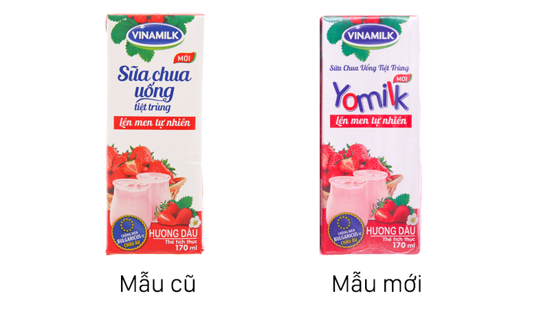  sữa chua uống Vinamilk Yomilk vị dâu