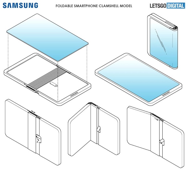 samsung nghiên cứu smartphone màn hình gập 3