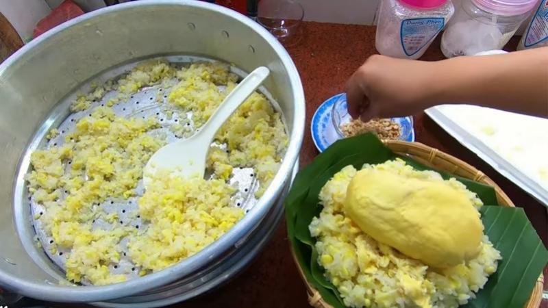 Cách nấu xôi sầu riêng kiểu Thái