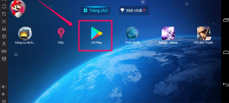 Hướng dẫn xem TikTok trên Windows > Mở CH Play trên NoxPlayer 