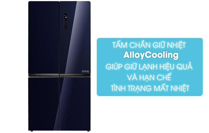 Tấm giữ nhiệt AlloyCooling giúp giữ lạnh hiệu quả Đánh giá tổng quan tủ lạnh Toshiba Inverter 622 lít GR-RF646WE-PGV > Tấm giữ nhiệt AlloyCooling giúp giữ lạnh hiệu quả