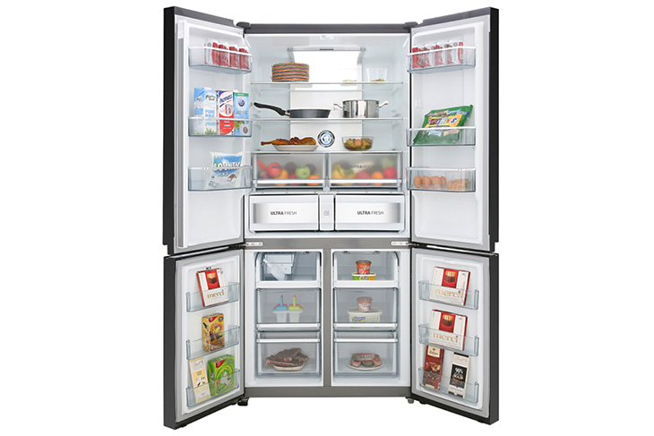 Thiết kế bên trong Đánh giá tổng quan tủ lạnh Toshiba Inverter 622 lít GR-RF646WE-PGV > Thiết kế bên trong