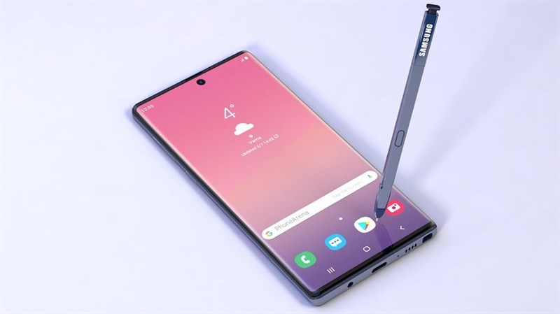 Galaxy Note 10 sẽ sử dụng màn hình cong hơn, camera selfie ở vị trí trung tâm Galaxy Note 10 sẽ sử dụng màn hình cong hơn, camera selfie ở vị trí trung tâm