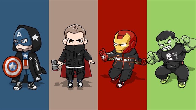 Chia sẻ bộ hình nền Avengers Chibi đáng yêu cho smartphone