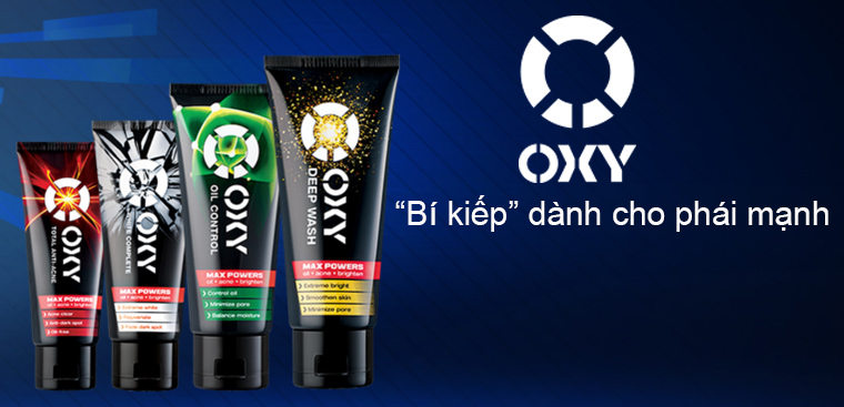 OXY - Thương hiệu trị mụn dành cho nam giới OXY - Thương hiệu trị mụn dành cho nam giới