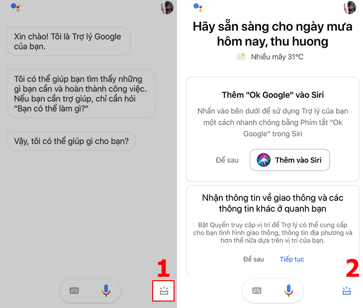 Hướng dẫn kích hoạt Google Assistant Tiếng Việt cho iOS + Bước 4
