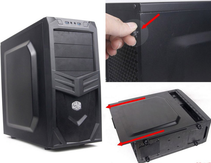 Hướng dẫn chi tiết các bước tự lắp ráp máy tính (build PC) tại nhà > Tháo vỏ case máy tính