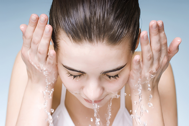 Salt water helps balance moisture, exfoliate skin