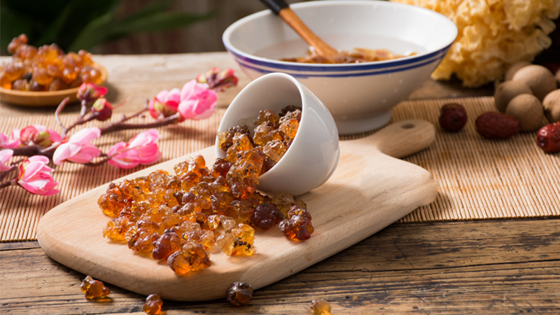 Nhựa đào trong chè dưỡng nhan có nguy cơ gây ngộ độc Nhựa đào là gì