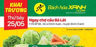 Siêu thị Bách hoá XANH F7/9, Lê Minh Xuân khai trương 25/05/2019