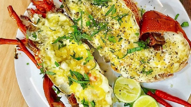 How to make delicious grilled lobster with cheese with a non-stick pan