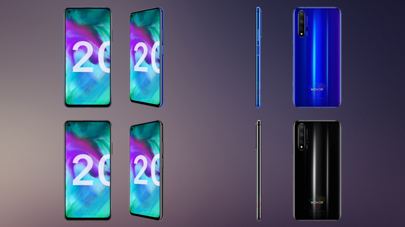 Honor 20 lộ ảnh báo chí với màu trắng gradient đẹp mắt