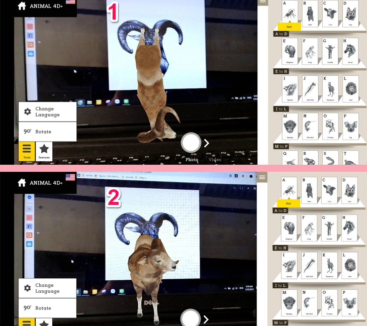 Hướng dẫn cách cài đặt và sử dụng App Animal 4D+ - Bước 3.2